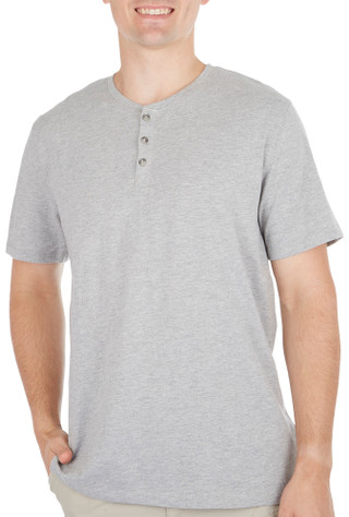 Thumbnail 1: DVISION DVISION Mens Solid Short Sleeve Henley Shirt 