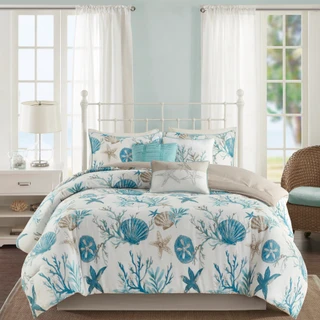 Thumbnail 8: Madison Park Madison Park Pebble Beach Cotton Sateen Comforter Set 