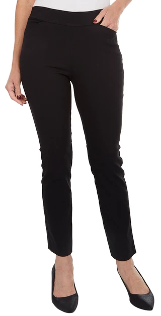Thumbnail 1: Coral Bay Coral Bay Petite Favorite Fit Slimming Solid Pocket Pants 