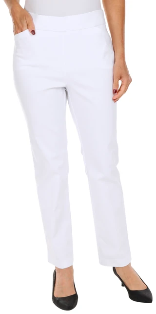 Thumbnail 1: Coral Bay Coral Bay Petite Millenium Solid Slimming Pants 