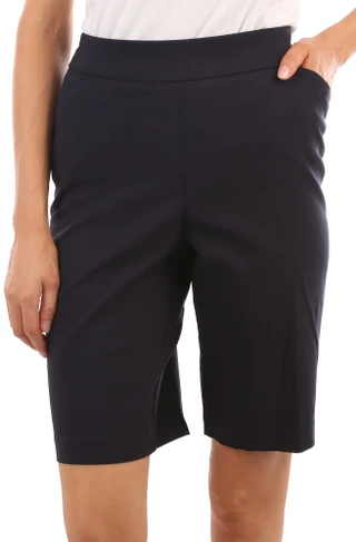 Thumbnail 1: Coral Bay Coral Bay Womens Favorite Fit Slimming Solid Pocket Shorts 