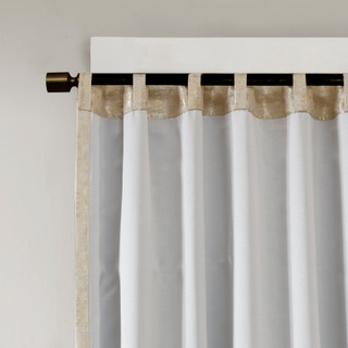 Thumbnail 4: SUNSMART SunSmart Cassius Jacquard Lined Total Blackout Curtain Panel 