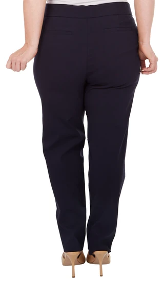 Thumbnail 4: Coral Bay Coral Bay Plus Favorite Fit Slimming Solid Pocket Pants 