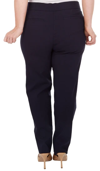 Thumbnail 2: Coral Bay Coral Bay Plus 28'' Short Millenium Solid Slimming Pants 