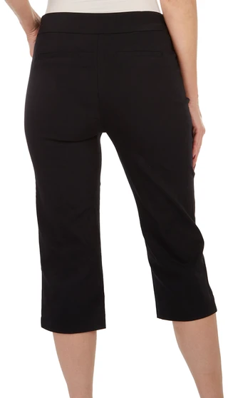 Thumbnail 2: Coral Bay Coral Bay Petite Solid Pull On Capris 