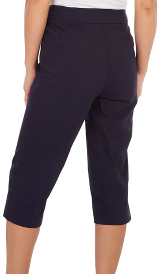 Thumbnail 4: Coral Bay Coral Bay Petite Solid Pull On Capris 
