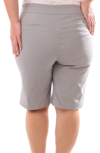 Thumbnail 4: Coral Bay Coral Bay Plus Solid Favorite Fit Millenium Shorts 