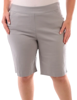 Thumbnail 2: Coral Bay Coral Bay Plus Solid Favorite Fit Millenium Shorts 