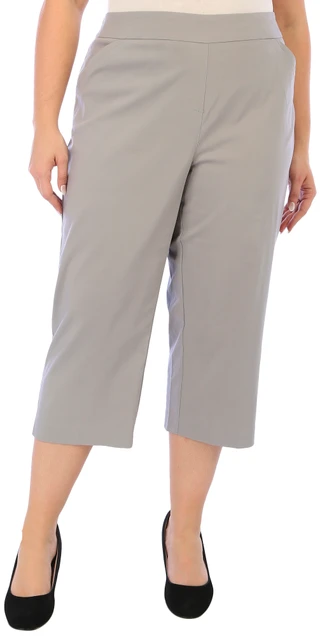 Thumbnail 3: Coral Bay Coral Bay Plus 21 In. Solid Favorite Fit Millenium Capris 