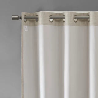 Thumbnail 5: SUNSMART SunSmart Maya Printed Heathered Blackout Patio Panel 
