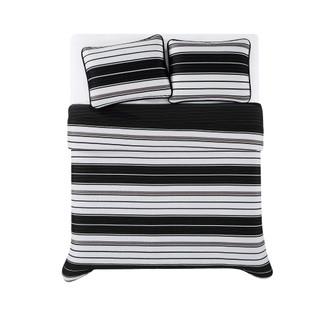 Thumbnail 8: Truly Soft Truly Soft Brentwood Stripe Quilt Set 