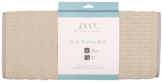 Thumbnail 2: Zest Kitchen + Home Zest Home + Kitchen 18x24 Checkered Dish Drying Mat 