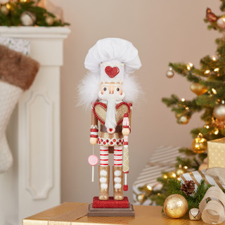 Thumbnail 14: Kurt Adler Kurt Adler 18 in Hollywood Gingerbread Chef Nutcracker 