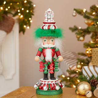 Thumbnail 14: Kurt Adler Kurt Adler 15-Inch Hollywood Nutcrackers Red Candy Tower. 
