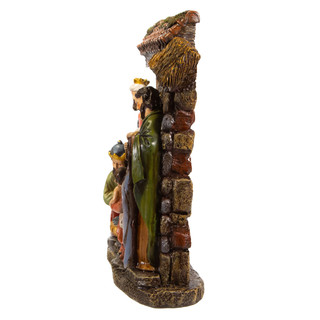 Thumbnail 8: Kurt Adler Kurt Adler 10-Inch Resin Nativity Scene Table Piece. 
