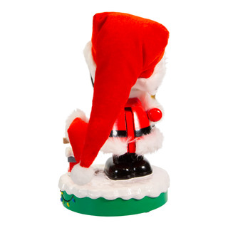 Thumbnail 8: Peanuts Kurt Adler 10-Inch Battery-Operated Musical Santa Snoopy. 
