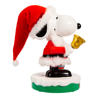 Thumbnail 4: Peanuts Kurt Adler 10-Inch Battery-Operated Musical Santa Snoopy. 