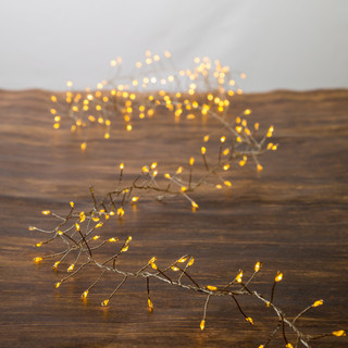 Thumbnail 6: Kurt Adler Kurt Adler 240-Light Fairy Cluster Garland with Cool White. 