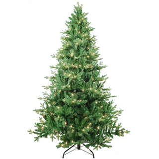 Thumbnail 4: Kurt Adler 7-Foot Pre-Lit Clear Incandescent Pine Christmas Tree 