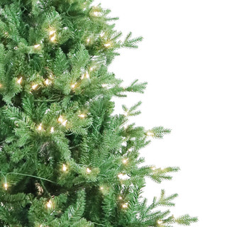 Thumbnail 2: Kurt Adler 7-Foot Pre-Lit Clear Incandescent Pine Christmas Tree 