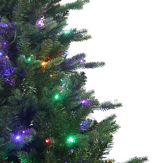 Thumbnail 4: Kurt Adler 4.5-Foot Pre-Lit Multi-Color LED Jackson Pine Christmas Tree 