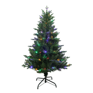 Thumbnail 8: Kurt Adler 4.5-Foot Pre-Lit Multi-Color LED Jackson Pine Christmas Tree 