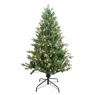 Thumbnail 8: Kurt Adler 4.5-Foot Pre-Lit Clear Incandescent Jackson Pine Tree 