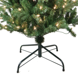 Thumbnail 6: Kurt Adler 4.5-Foot Pre-Lit Clear Incandescent Jackson Pine Tree 