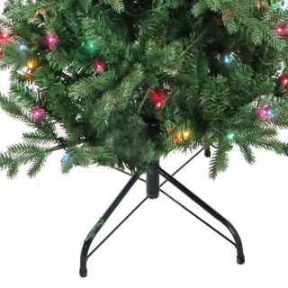 Thumbnail 6: Kurt Adler 4.5-Foot Pre-Lit Multi-Color Incandescent Jackson Pine Tree 
