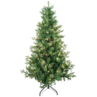 Thumbnail 8: Kurt Adler 5-Foot Pre-Lit Clear Incandescent Jackson Pine Tree 