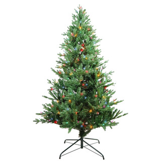 Thumbnail 8: Kurt Adler 6-Foot Pre-Lit Multi-Color Incandescent Jackson Pine Tree 