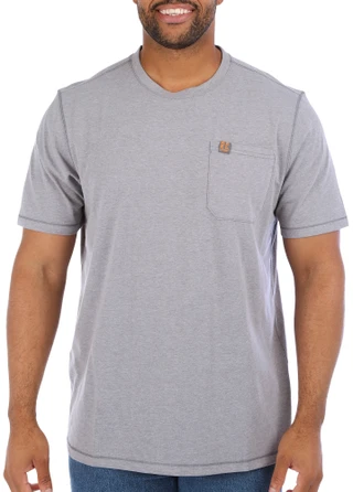 Thumbnail 2: REEL LEGENDS Reel Legends Mens Everglades Solid Short Sleeve T-Shirt 