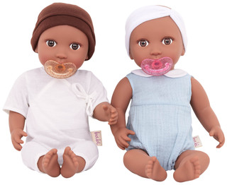 Thumbnail 4: BABI BABI by Battat 2 Pk Newborn Dolls 