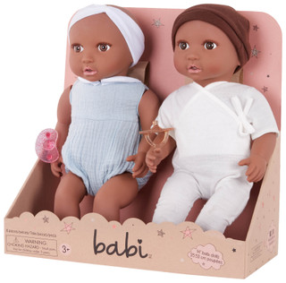 Thumbnail 2: BABI BABI by Battat 2 Pk Newborn Dolls 