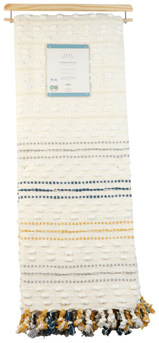 Thumbnail 2: Zest Kitchen + Home Zest Kitchen + Home 50x70 Tufted Throw Blanket 