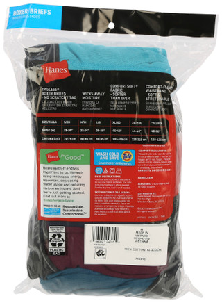 Thumbnail 4: Hanes Hanes Mens 6-Pk. Solid Comfort Flex Boxer Briefs 