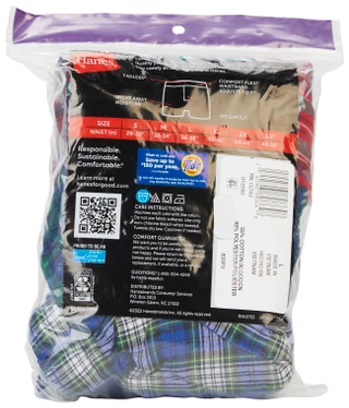 Thumbnail 4: Hanes Hanes Mens 3-Pk. Plaid Tagless Comfort Flex Boxers 