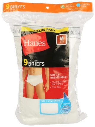 Thumbnail 4: Hanes Hanes Mens 9-Pk. Solid Tagless Comfort Flex Briefs 