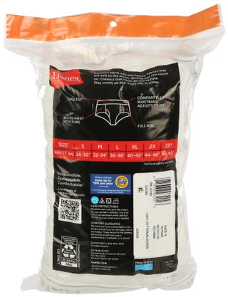 Thumbnail 5: Hanes Hanes Mens 9-Pk. Solid Tagless Comfort Flex Briefs 