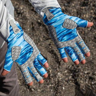 Thumbnail 6: Flying Fisherman Flying Fisherman Sunbandit Blue Water Fishing Gloves 