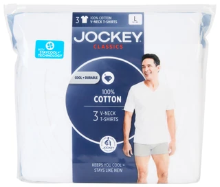 Thumbnail 2: Jockey Men's Classics 3 Pk V-Neck T-Shirts 