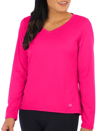 Thumbnail 2: REEL LEGENDS Reel Legends Womens Freeline V-Neck Long Sleeve Top 