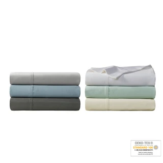 Thumbnail 28: Beautyrest HeiQ Smart Temperature Cotton Blend 4 Piece Sheet Set 