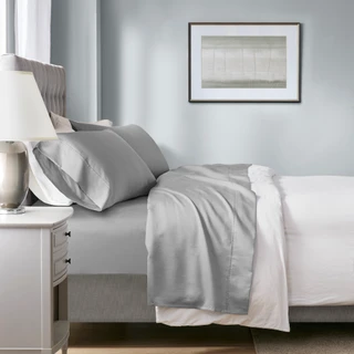 Thumbnail 4: Beautyrest HeiQ Smart Temperature Cotton Blend 4 Piece Sheet Set 