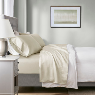 Thumbnail 1: Beautyrest HeiQ Smart Temperature Cotton Blend 4 Piece Sheet Set 