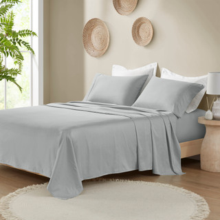 Thumbnail 3: Madison Park Madison Park Deep Pocket Organic Cotton 4 Piece Sheet Set 