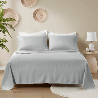 Thumbnail 6: Madison Park Madison Park Deep Pocket Organic Cotton 4 Piece Sheet Set 