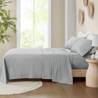 Thumbnail 9: Madison Park Madison Park Deep Pocket Organic Cotton 4 Piece Sheet Set 