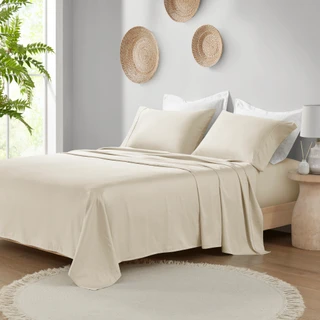 Thumbnail 3: Madison Park Madison Park Deep Pocket Organic Cotton 4 Piece Sheet Set 