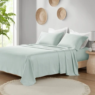 Thumbnail 3: Madison Park Madison Park Deep Pocket Organic Cotton 4 Piece Sheet Set 